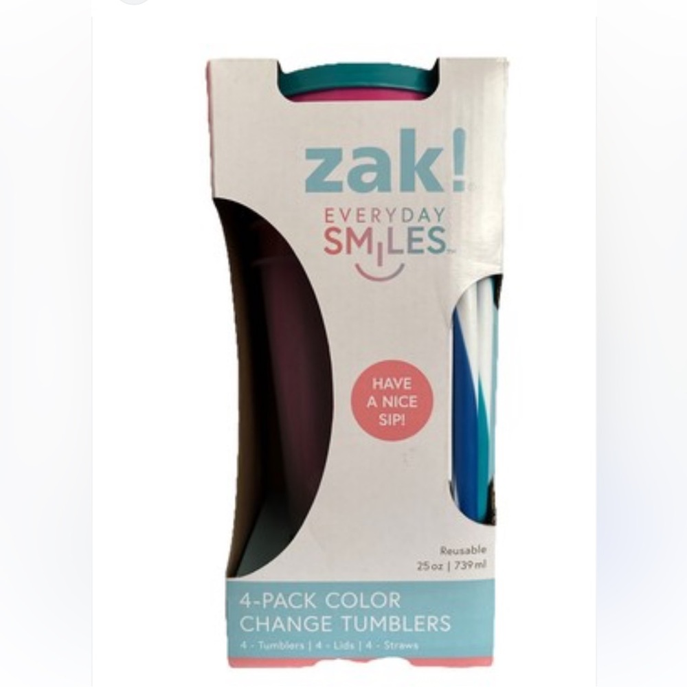 Zak! Color Change Tumblers - 4 Pack